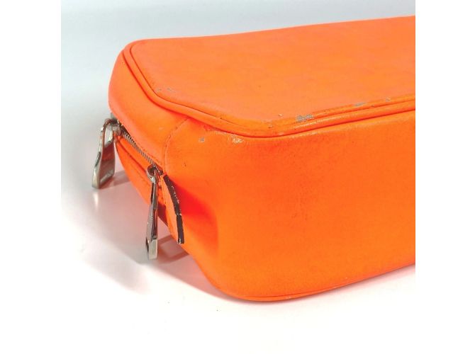 Borsa Clutch Louis Vuitton Damier Infini Arancione - vista 11