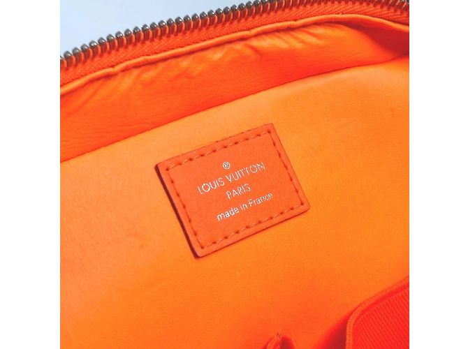 Borsa Clutch Louis Vuitton Damier Infini Arancione - vista 15