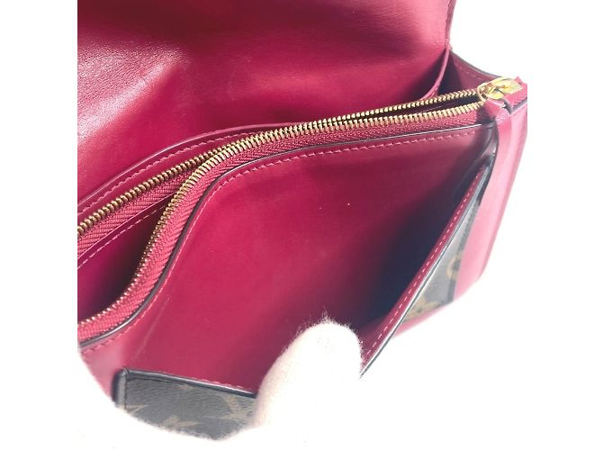 Portafoglio a Catena Flore Monogram Louis Vuitton Marrone Rosa Fuschia - vista 16
