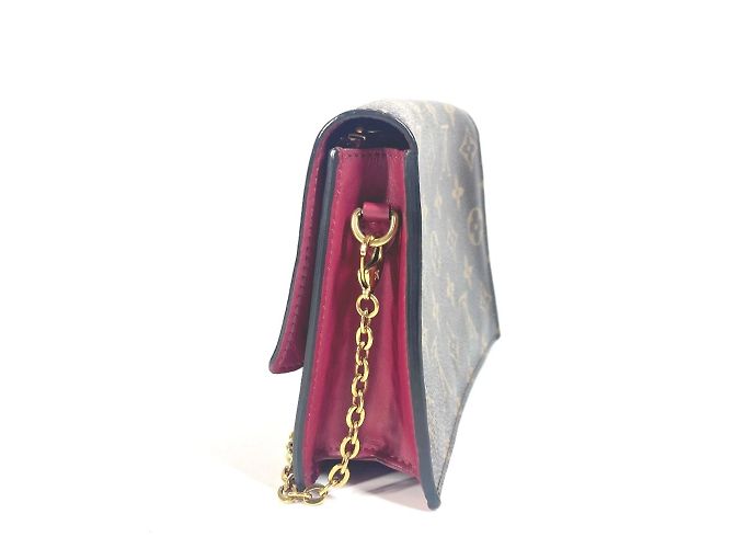 Portafoglio a Catena Flore Monogram Louis Vuitton Marrone Rosa Fuschia - vista 3