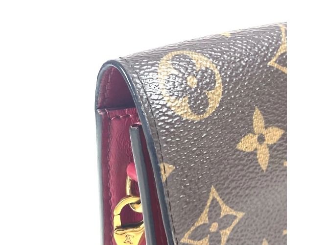 Portafoglio a Catena Flore Monogram Louis Vuitton Marrone Rosa Fuschia - vista 9