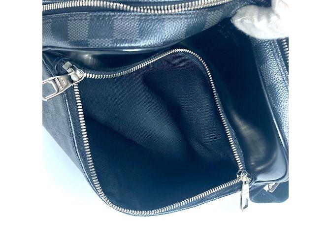 Borsa a tracolla Dayton PM Damier Graphite Louis Vuitton Nero - vista 15