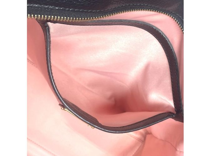 Borsa in denim e pelle Salvatore Ferragamo Nero Blu - vista 17
