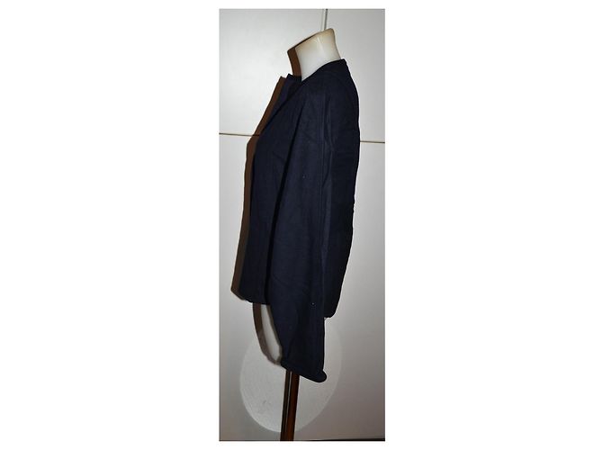 Gianni Versace Blue Wool Jacket Size 44 IT - view 3