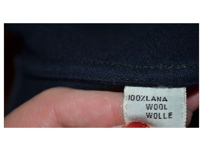 Gianni Versace Blue Wool Jacket Size 44 IT - view 7