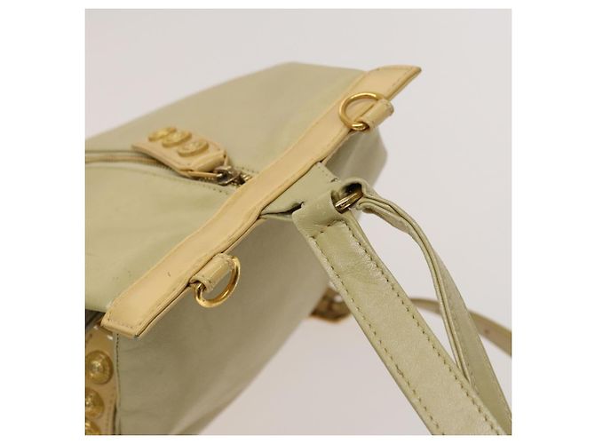 Versace Zaino in pelle beige oro Auth bs27362 D'oro - vista 6