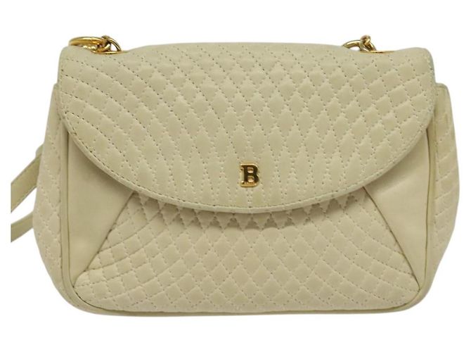 BALLY Borsa a Spalla in Pelle Beige Oro Auth bs28149 D'oro - vista 13