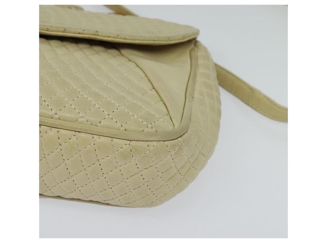 BALLY Borsa a Spalla in Pelle Beige Oro Auth bs28149 D'oro - vista 15