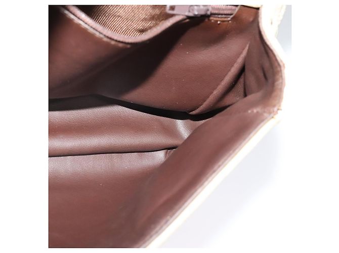 BALLY Borsa a Spalla in Pelle Beige Oro Auth bs28149 D'oro - vista 19