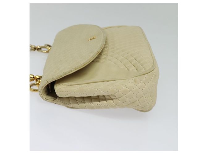 BALLY Borsa a Spalla in Pelle Beige Oro Auth bs28149 D'oro - vista 3