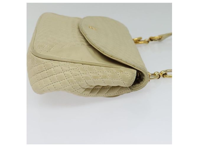BALLY Borsa a Spalla in Pelle Beige Oro Auth bs28149 D'oro - vista 4