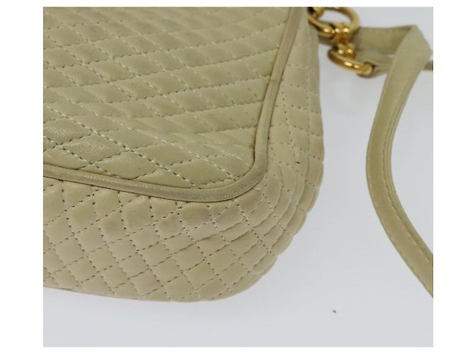 BALLY Borsa a Spalla in Pelle Beige Oro Auth bs28149 D'oro - vista 9