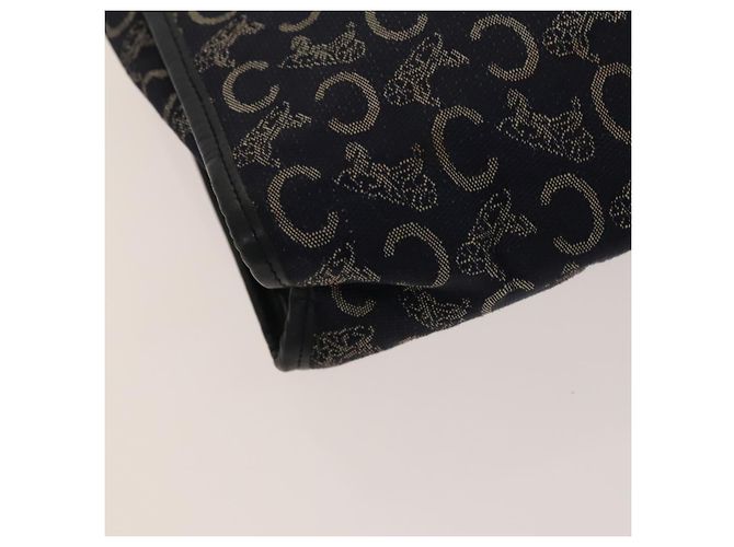 Céline Borsa Clutch in Tela Macadam CELINE PVC 3Set Marrone Beige Blu Marino Auth bs28179 Blu navy - vista 14