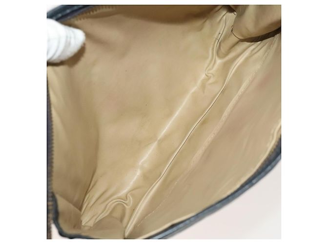 Céline Borsa Clutch in Tela Macadam CELINE PVC 3Set Marrone Beige Blu Marino Auth bs28179 Blu navy - vista 15