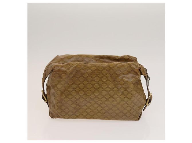 Céline Borsa Clutch in Tela Macadam CELINE PVC 3Set Marrone Beige Blu Marino Auth bs28179 Blu navy - vista 3
