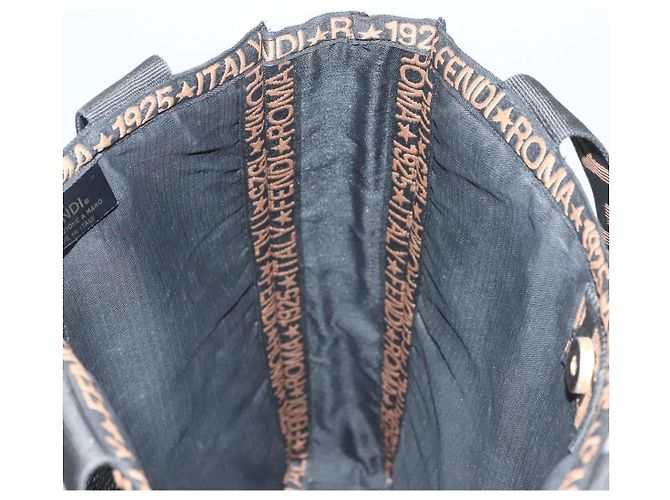 FENDI Tote Bag aus Stroh Schwarz Auth yk18835 - Ansicht 17