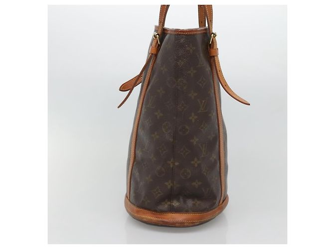 LOUIS VUITTON Borsa a Spalla Monogram Bucket GM M42236 LV Auth 132593 Monogramma - vista 3