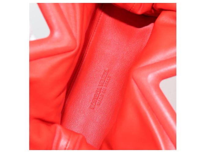 Autre Marque BOTTEGA VENETA Borsa a Mano Point Nylon 2 vie Rossa Oro Auth 132561M Rosso D'oro - vista 11