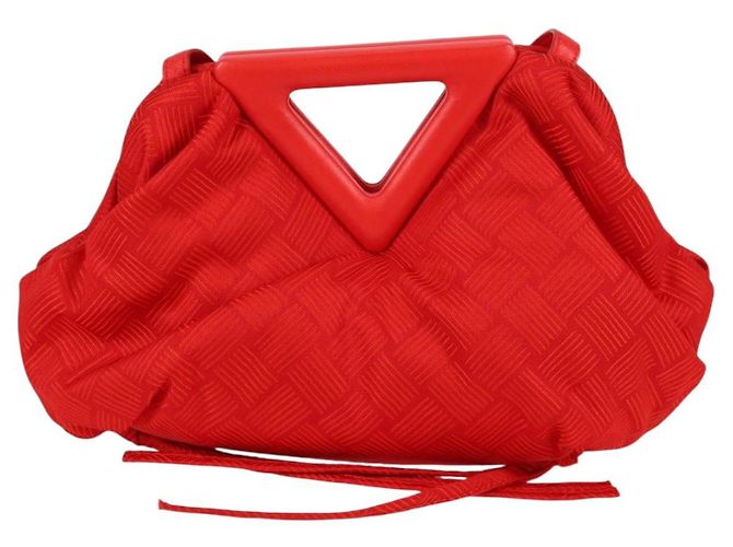 Autre Marque BOTTEGA VENETA Borsa a Mano Point Nylon 2 vie Rossa Oro Auth 132561M Rosso D'oro - vista 13