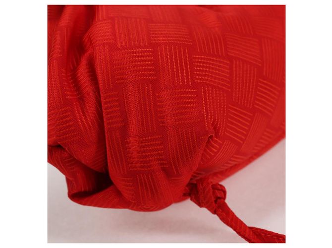 Autre Marque BOTTEGA VENETA Borsa a Mano Point Nylon 2 vie Rossa Oro Auth 132561M Rosso D'oro - vista 16