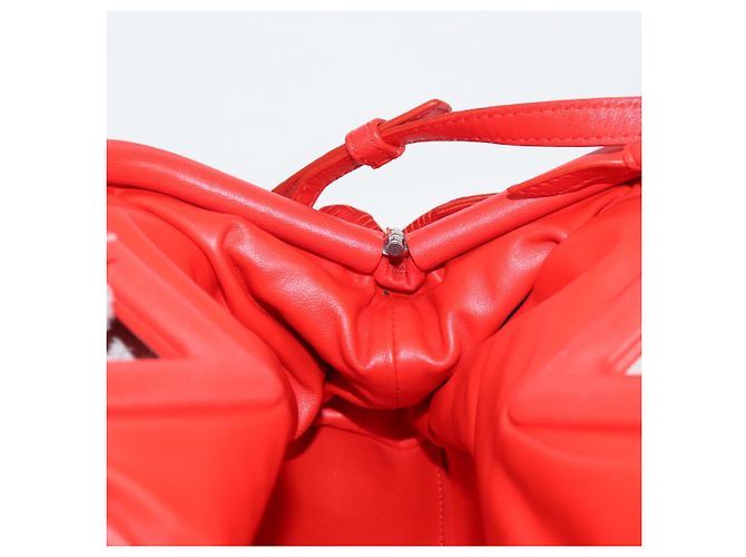 Autre Marque BOTTEGA VENETA Borsa a Mano Point Nylon 2 vie Rossa Oro Auth 132561M Rosso D'oro - vista 19