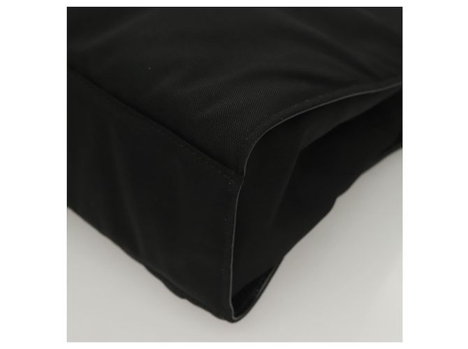 Bolsa de mão em nylon preto e prata Gucci Bamboo 002 1016 Auth ep9594 - vista 14