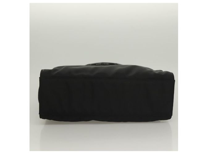 Bolsa de mão em nylon preto e prata Gucci Bamboo 002 1016 Auth ep9594 - vista 5