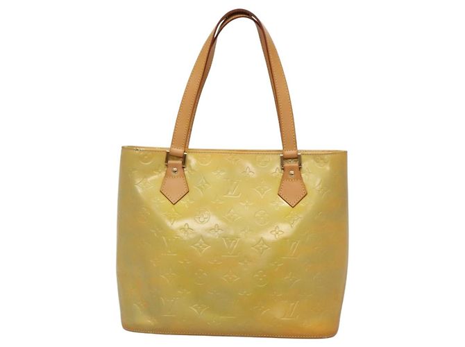 LOUIS VUITTON Borsa a Mano Houston Monogram Vernis Grigio M91053 LV Auth ki5812 - vista 13