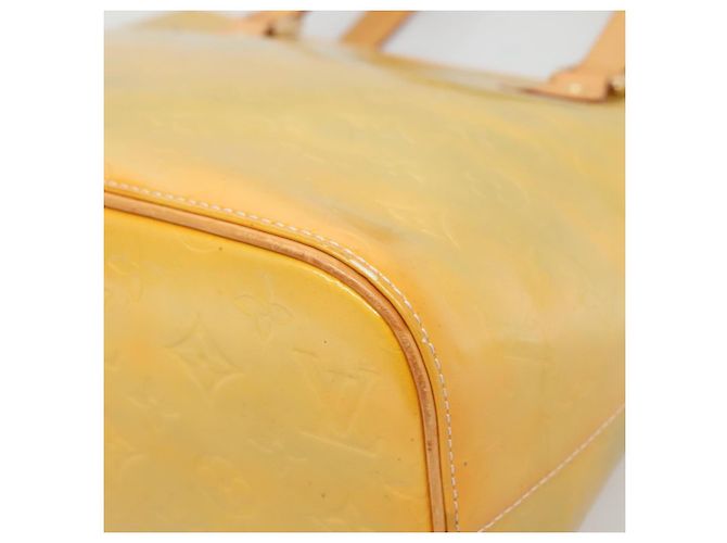 LOUIS VUITTON Borsa a Mano Houston Monogram Vernis Grigio M91053 LV Auth ki5812 - vista 14