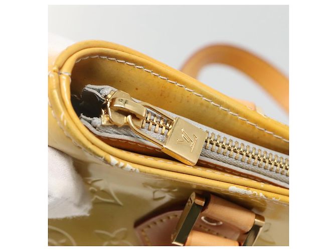 LOUIS VUITTON Borsa a Mano Houston Monogram Vernis Grigio M91053 LV Auth ki5812 - vista 18