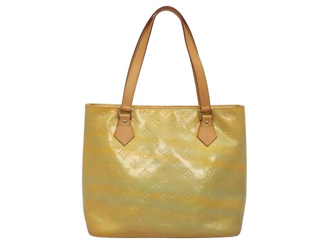 LOUIS VUITTON Borsa a Mano Houston Monogram Vernis Grigio M91053 LV Auth ki5812 - vista 2