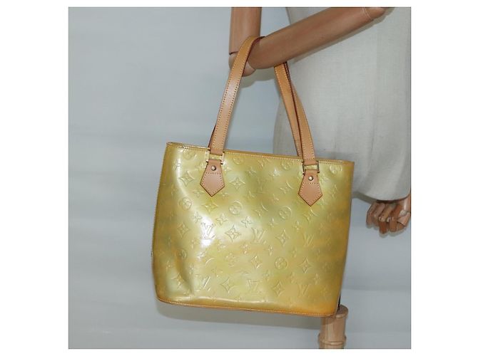 LOUIS VUITTON Borsa a Mano Houston Monogram Vernis Grigio M91053 LV Auth ki5812 - vista 24