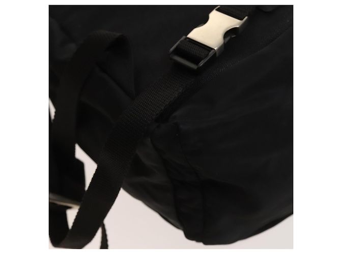 PRADA Backpack Nylon Black Silver Auth bs27459 Silvery - view 19