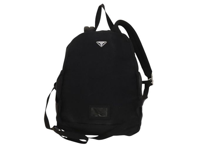PRADA Backpack Nylon Black Silver Auth bs27459 Silvery - view 2