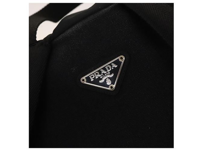 PRADA Backpack Nylon Black Silver Auth bs27459 Silvery - view 20
