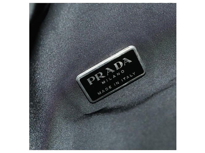 PRADA Backpack Nylon Black Silver Auth bs27459 Silvery - view 22