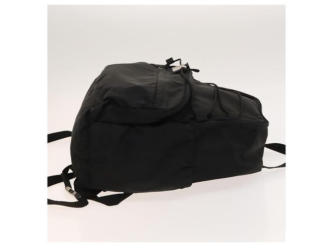 PRADA Backpack Nylon Black Silver Auth bs27459 Silvery - view 3
