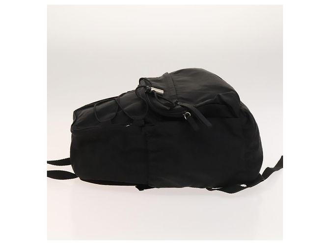 PRADA Backpack Nylon Black Silver Auth bs27459 Silvery - view 4