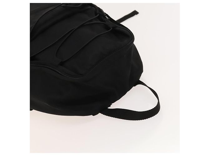 PRADA Backpack Nylon Black Silver Auth bs27459 Silvery - view 6