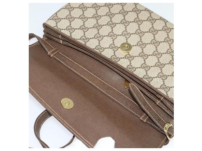 Gucci Bolso de Hombro GG Supreme PVC Beige Dorado 004 256 0024 Auth ki5813 - vista 10