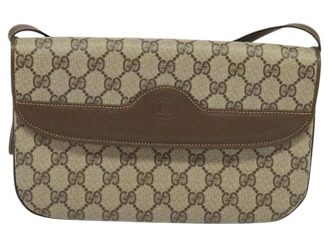 Gucci Bolso de Hombro GG Supreme PVC Beige Dorado 004 256 0024 Auth ki5813 - vista 13