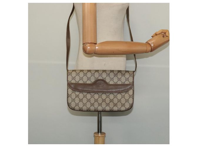 Gucci Bolso de Hombro GG Supreme PVC Beige Dorado 004 256 0024 Auth ki5813 - vista 23