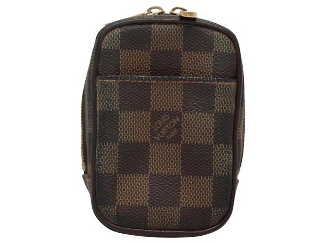 LOUIS VUITTON Pochette Okapi PM Damier Ebene N61738 LV Auth 132788 - vista 13