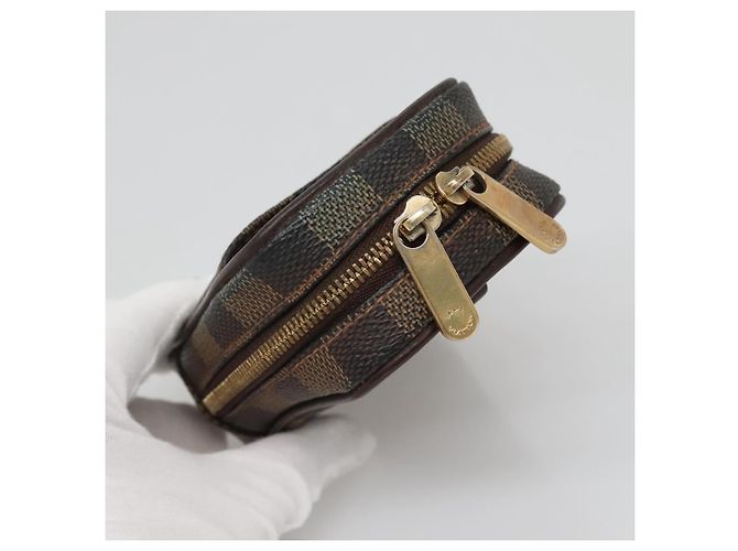 LOUIS VUITTON Pochette Okapi PM Damier Ebene N61738 LV Auth 132788 - vista 5