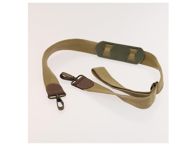 Autre Marque Borsa Boston Burberrys Nova Check in pelle PVC 2 vie beige oro Auth 131032 D'oro - vista 22
