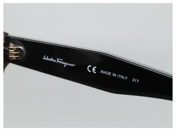 Gafas de sol Salvatore Ferragamo de plástico marrón Auth BA4244 Castaño - vista 9
