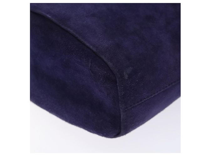 PRADA Borsa a Mano Camoscio Viola Oro Auth 132139 D'oro Porpora - vista 14