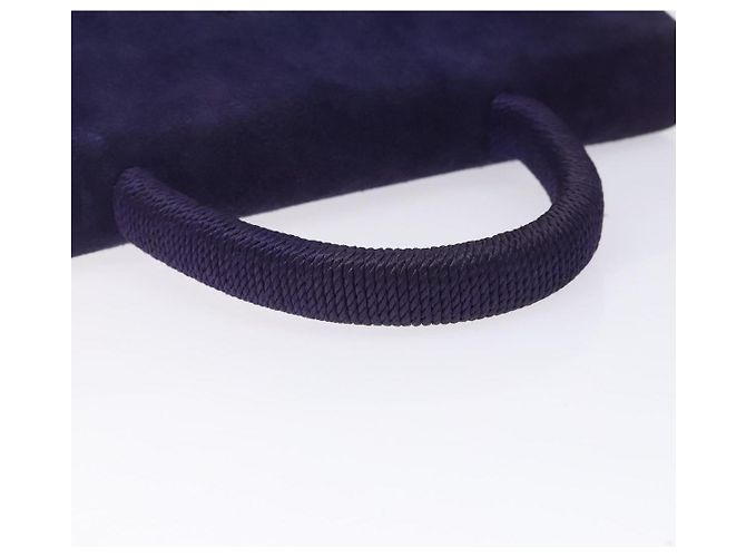 PRADA Borsa a Mano Camoscio Viola Oro Auth 132139 D'oro Porpora - vista 7