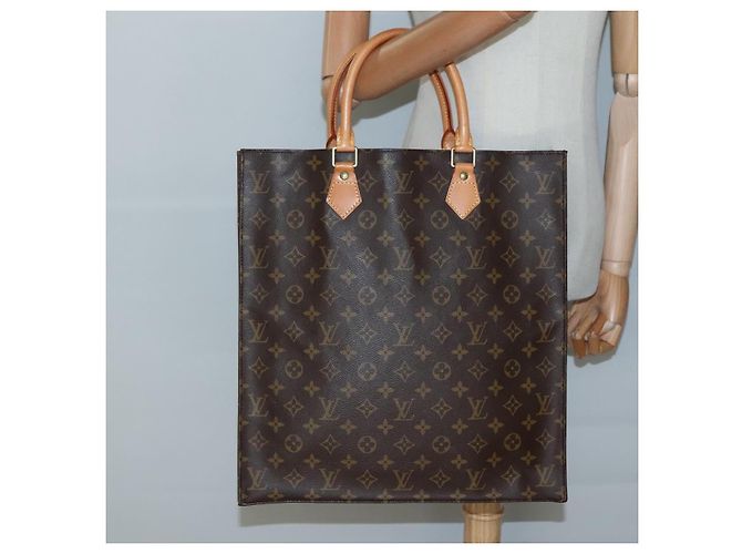 LOUIS VUITTON Borsa Sac Plat Monogram M51140 Auth LV 134747 Monogramma - vista 19