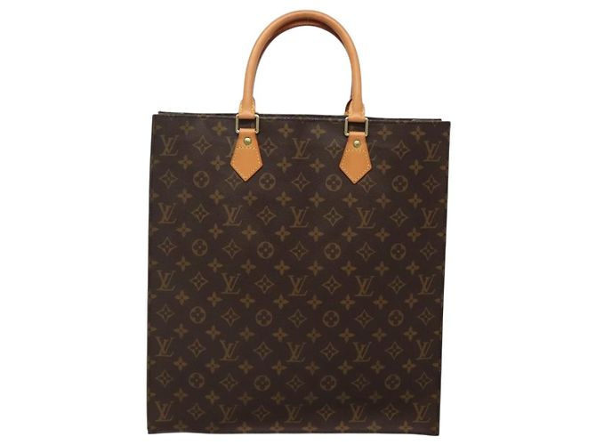 LOUIS VUITTON Borsa Sac Plat Monogram M51140 Auth LV 134747 Monogramma - vista 2